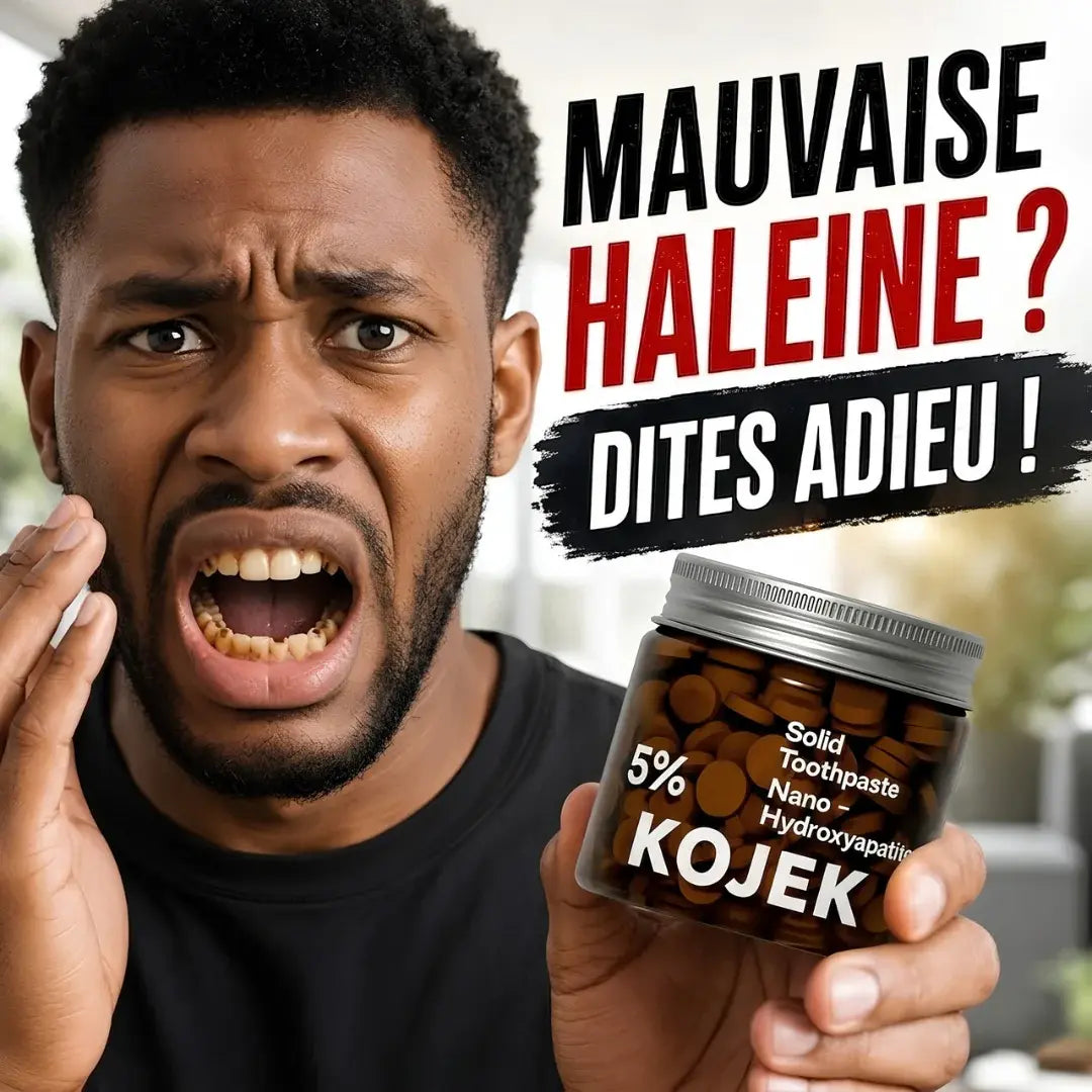 KOJEK Comprimés de dentifrice à 5 % d'hydroxyapatite